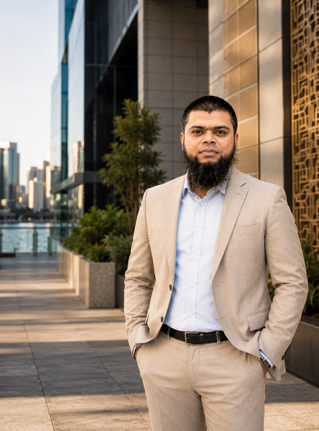 Mohammad Shahadat Hossain in an international business district