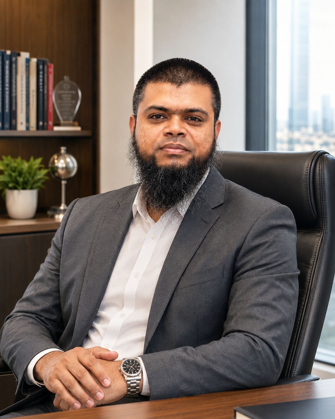 Mohammad Shahadat Hossain in his office